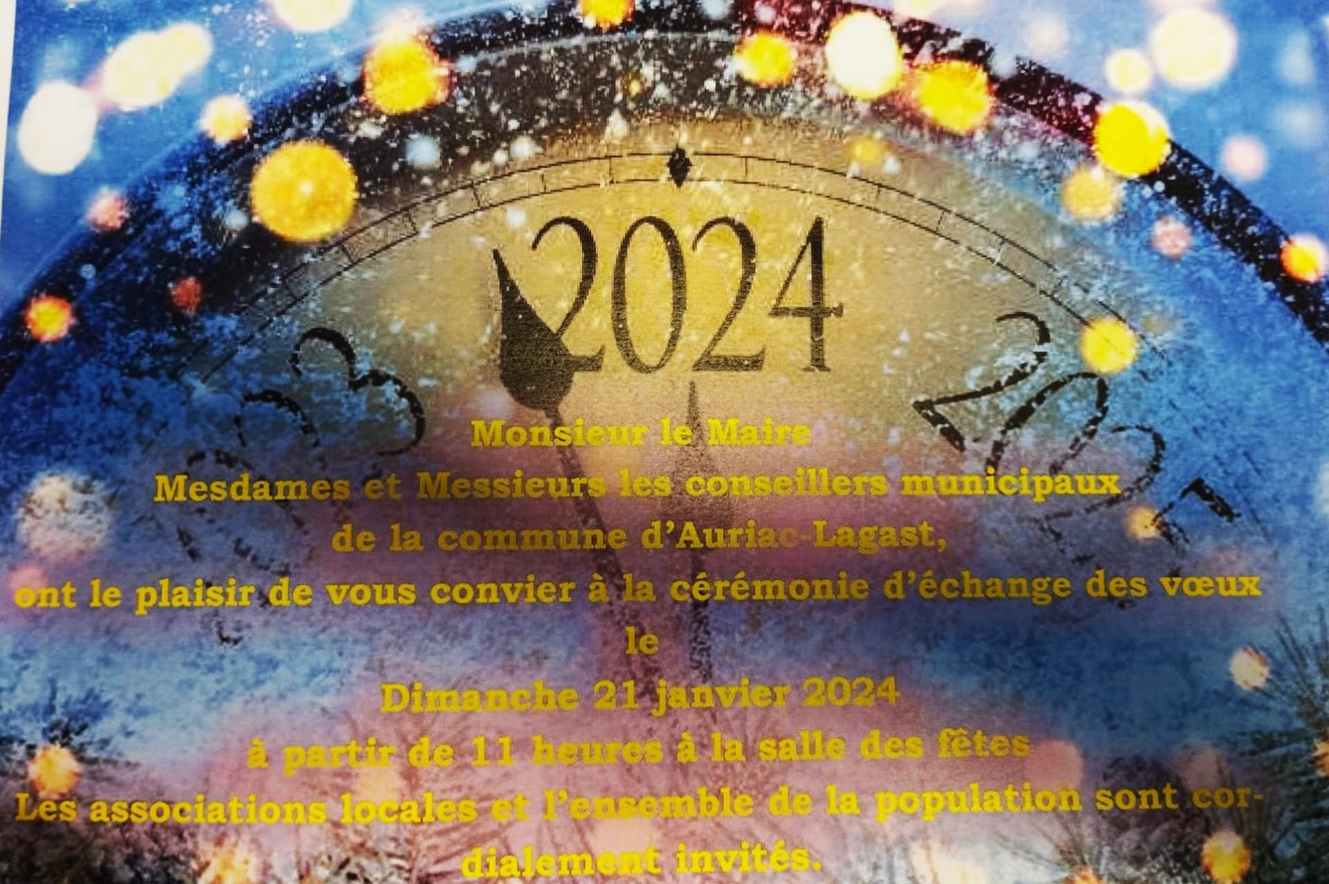 Lire la suite à propos de l’article Vœux 2024