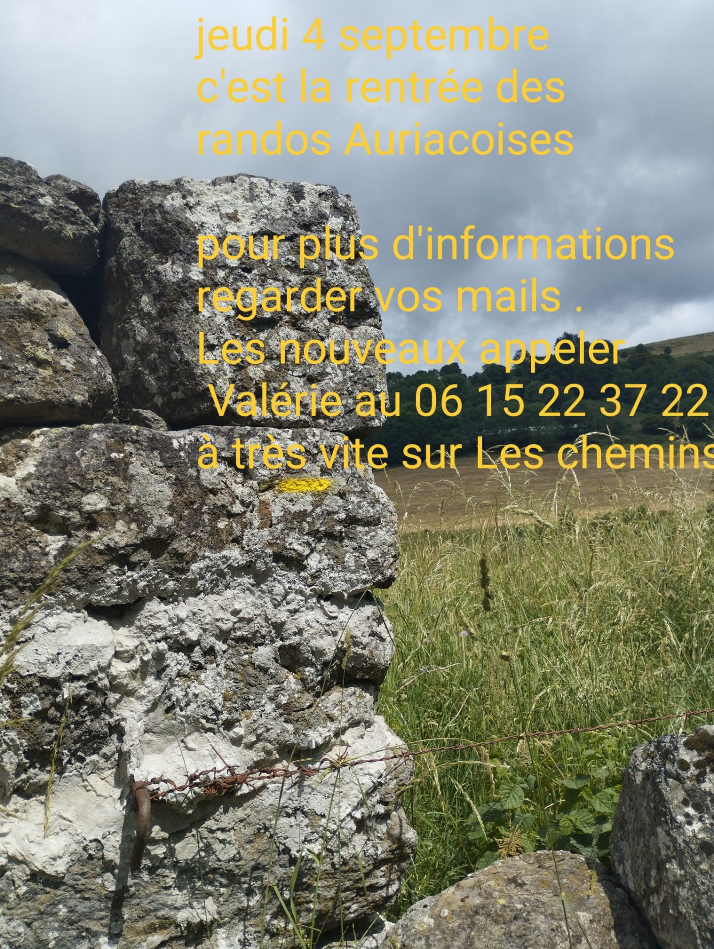 Lire la suite à propos de l’article C’est la rentrée des randos Auriacoises